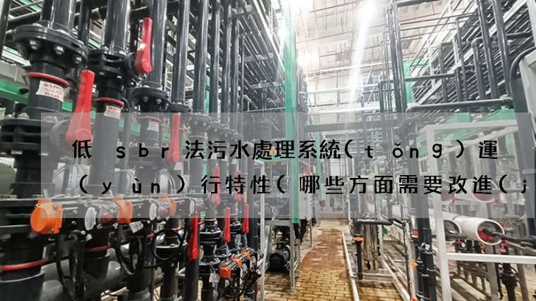 低溫sbr法污水處理系統(tǒng)運(yùn)行特性(哪些方面需要改進(jìn))